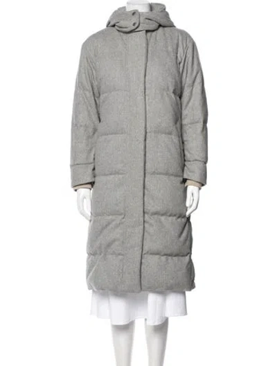 Pre-owned Rag & Bone Wool Down Coat In Gray