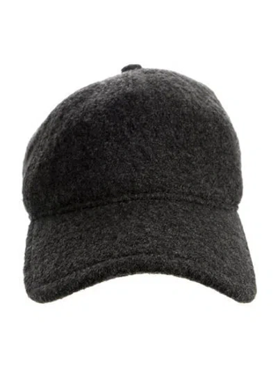 Pre-owned Rag & Bone Wool Embroidered Baseball Hat In Gray