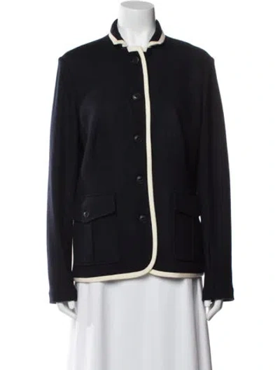 Pre-owned Rag & Bone Wool Evening Jacket In Blue