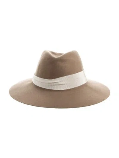 Pre-owned Rag & Bone Wool Fall Hat In Neutral