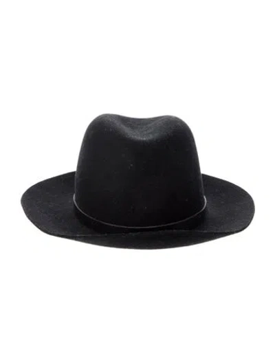 Pre-owned Rag & Bone Wool Fedora In Black