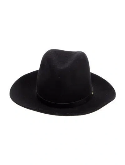 Pre-owned Rag & Bone Wool Fedora In Black