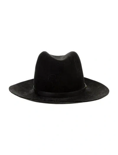 Pre-owned Rag & Bone Wool Fedora In Black