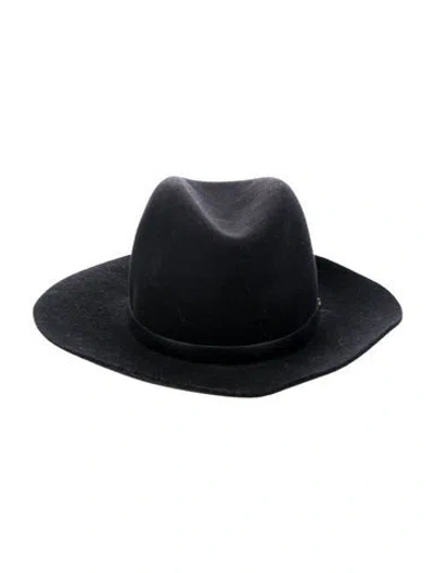 Pre-owned Rag & Bone Wool Fedora In Black