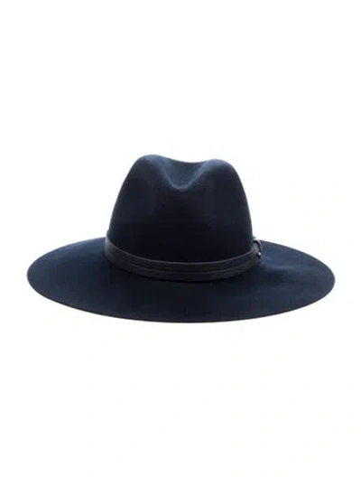 Pre-owned Rag & Bone Wool Fedora In Blue