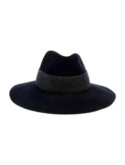 Pre-owned Rag & Bone Wool Fedora In Blue