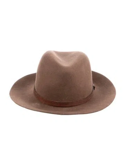 Pre-owned Rag & Bone Wool Fedora In Brown