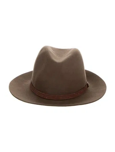 Pre-owned Rag & Bone Wool Fedora In Brown