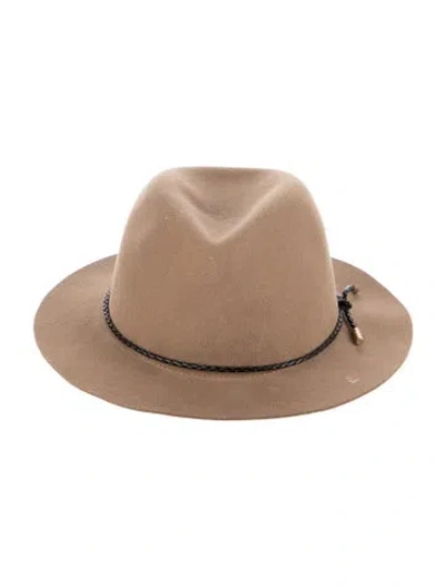 Pre-owned Rag & Bone Wool Fedora In Brown