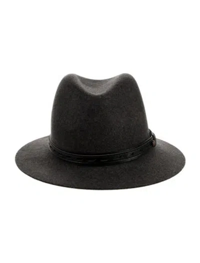 Pre-owned Rag & Bone Wool Fedora In Gray