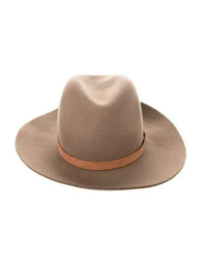 Pre-owned Rag & Bone Wool Fedora Hat. In Brown