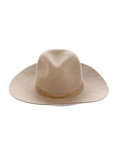 Pre-owned Rag & Bone Wool Fedora Hat In Brown