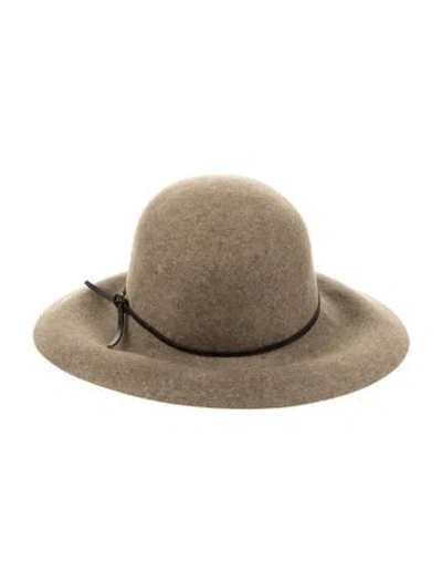 Pre-owned Rag & Bone Wool Fedora Hat In Brown
