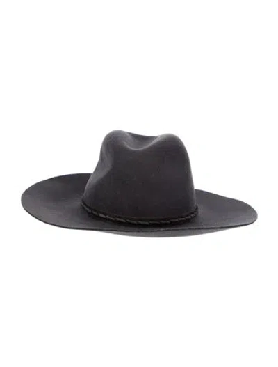 Pre-owned Rag & Bone Wool Fedora Hat In Gray