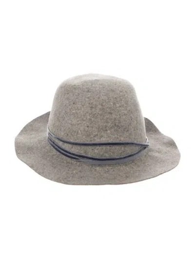 Pre-owned Rag & Bone Wool Fedora Hat In Gray
