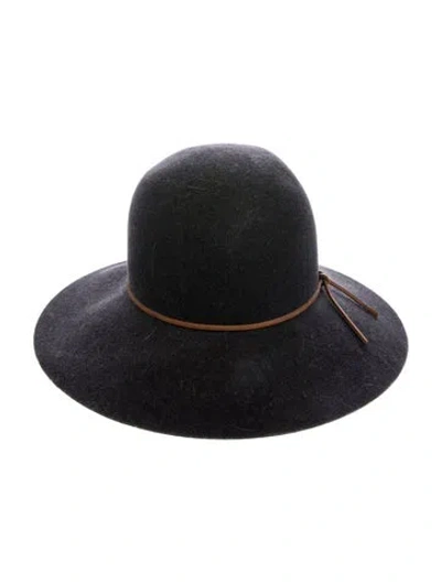 Pre-owned Rag & Bone Wool Fedora Hat In Gray