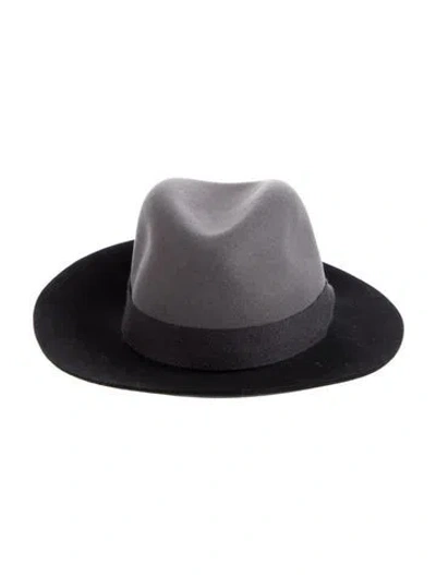Pre-owned Rag & Bone Wool Fedora Hat In Gray