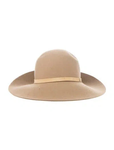 Pre-owned Rag & Bone Wool Fedora Hat In Neutral