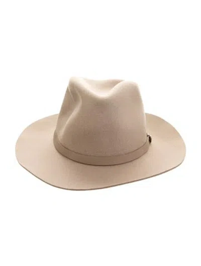 Pre-owned Rag & Bone Wool Fedora Hat In Neutrals