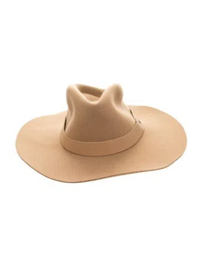 Pre-owned Rag & Bone Wool Fedora Hat In Neutrals