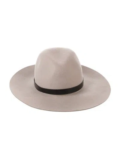 Pre-owned Rag & Bone Wool Fedora Hat In Neutrals