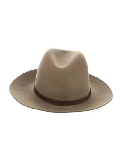 Pre-owned Rag & Bone Wool Fedora Hat W/tags In Neutral