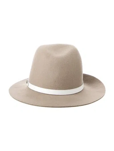 Pre-owned Rag & Bone Wool Felt Hat In Neutral
