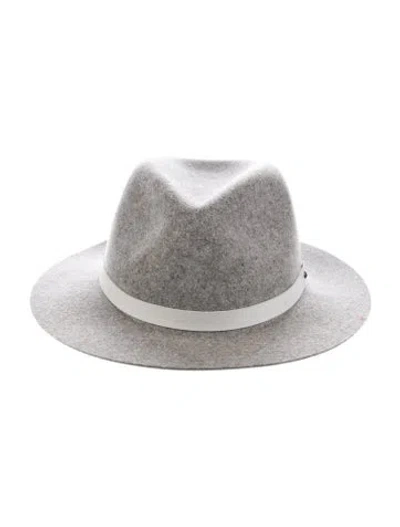 Pre-owned Rag & Bone Wool Felted Fedora Hat In Grey
