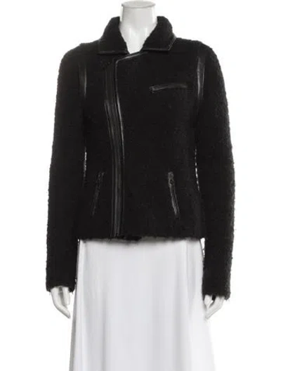 Pre-owned Rag & Bone Wool Fur Jacket In Black
