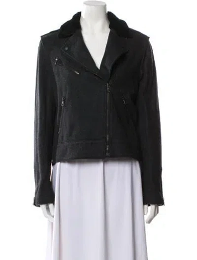 Pre-owned Rag & Bone Wool Fur Jacket In Gray