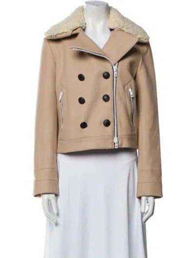 Pre-owned Rag & Bone Wool Fur Jacket In Neutral