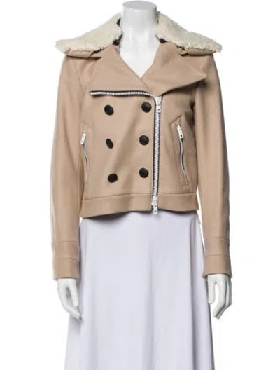 Pre-owned Rag & Bone Wool Fur Jacket In Neutral