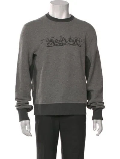 Pre-owned Rag & Bone Wool Graphic Print Pullover In Grey