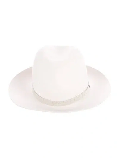 Pre-owned Rag & Bone Wool Hat In White