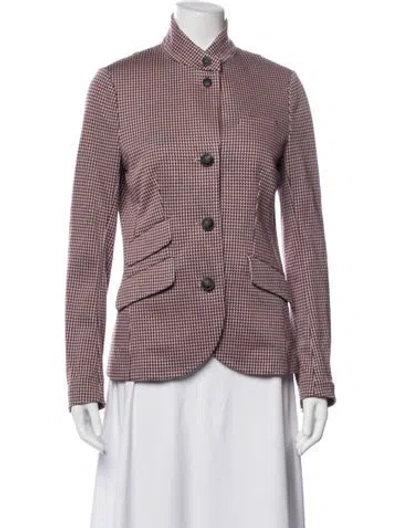 Pre-owned Rag & Bone Wool Houndstooth Print Blazer In Multi