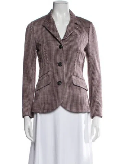 Pre-owned Rag & Bone Wool Houndstooth Print Blazer In Multi