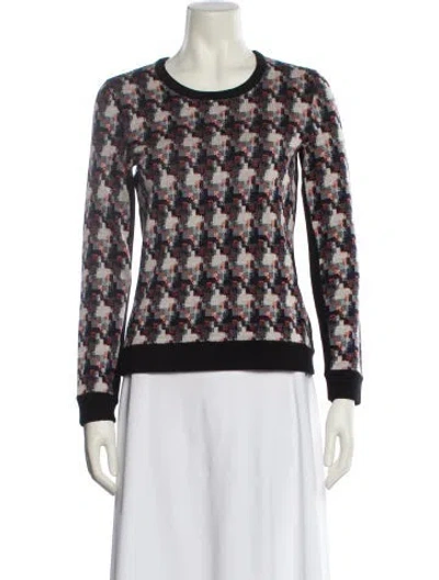 Pre-owned Rag & Bone Wool Houndstooth Print Sweater In Multi