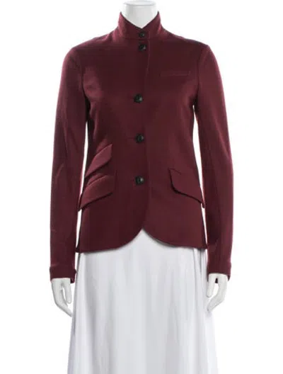 Pre-owned Rag & Bone Wool Jacket In Burgundy