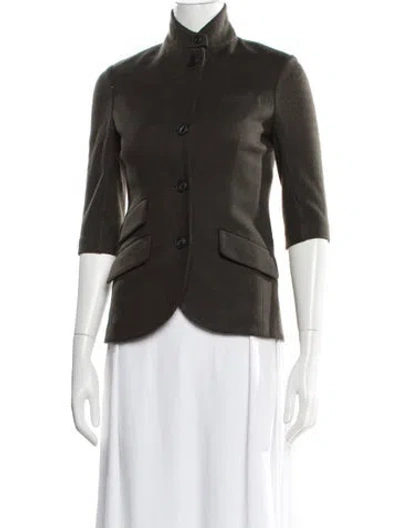 Pre-owned Rag & Bone Wool Jacket In Green