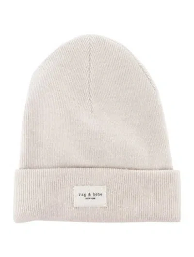 Pre-owned Rag & Bone Wool Knit Beanie In Neutral