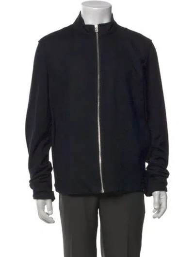 Pre-owned Rag & Bone Wool Mock Neck Cardigan In Black