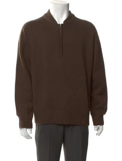 Pre-owned Rag & Bone Wool Mock Neck Pullover In Brown