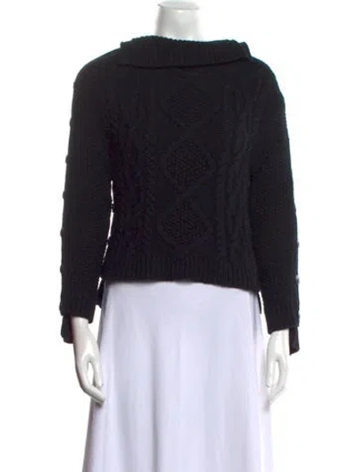 Pre-owned Rag & Bone Wool Mock Neck Sweater In Black