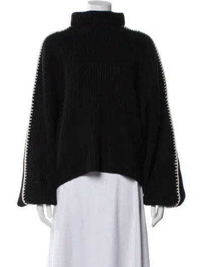 Pre-owned Rag & Bone Wool Mock Neck Sweater In Black