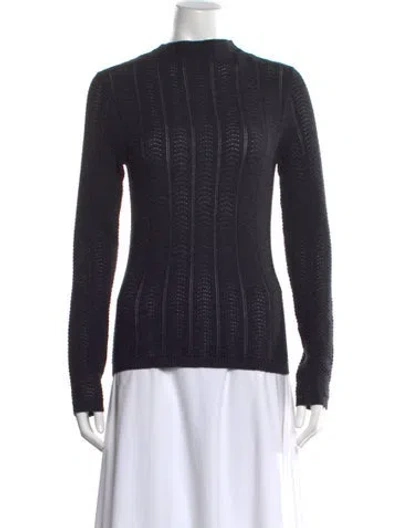 Pre-owned Rag & Bone Wool Mock Neck Sweater In Black