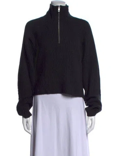 Pre-owned Rag & Bone Wool Mock Neck Sweater In Black