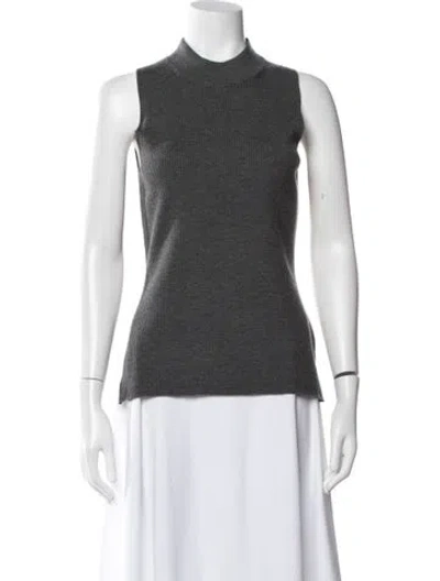 Pre-owned Rag & Bone Wool Mock Neck Sweater In Gray