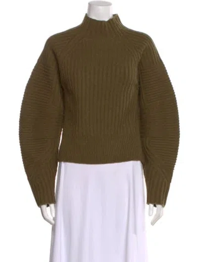 Pre-owned Rag & Bone Wool Mock Neck Sweater In Green