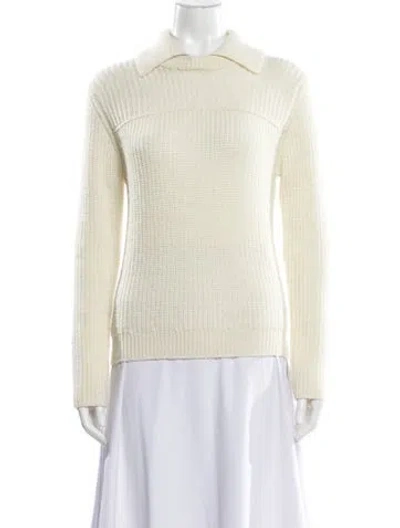 Pre-owned Rag & Bone Wool Mock Neck Sweater In Neutral