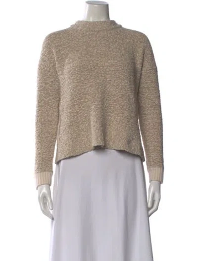Pre-owned Rag & Bone Wool Mock Neck Sweater In Neutral